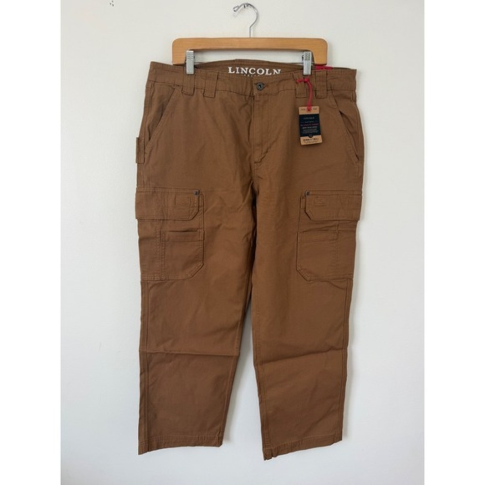 Lincoln Outfitters Relaxed Fit Canvas Pants – Tan – Size 38x30 – NWT – Men's